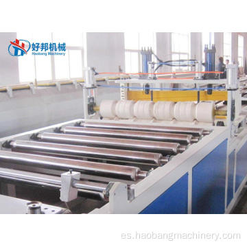 Línea de producción de láminas huecas para techos de PVC ASA